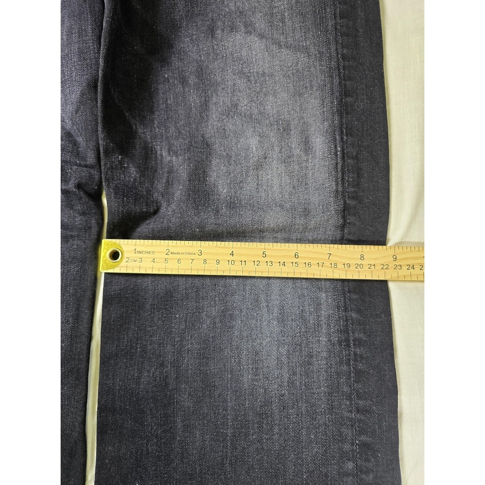 7 For All Mankind Jeans Mens 30x32 Blue Relaxed Straight Dark Wash Stretch Denim - Picture 7 of 13